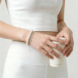 Layered Pearl Composition Bracelet