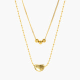 Double Chain Pendant Necklace