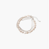 Layered Pearl Composition Bracelet