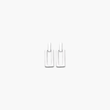Linear Frame Earrings in silver tone with a clean rectangular geometric drop silhouette.