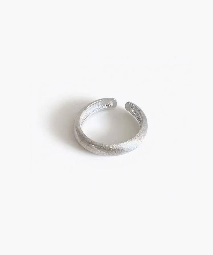 Soft Matte Ring in stainless steel with a rounded open design and subtle matte texture