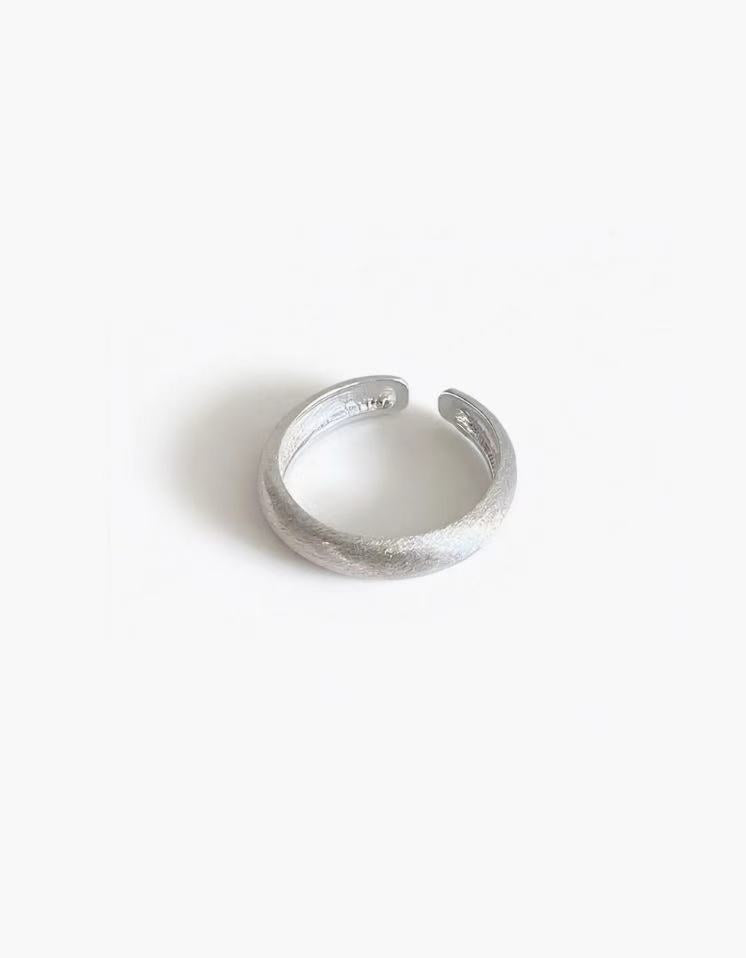 Soft Matte Ring in stainless steel with a rounded open design and subtle matte texture